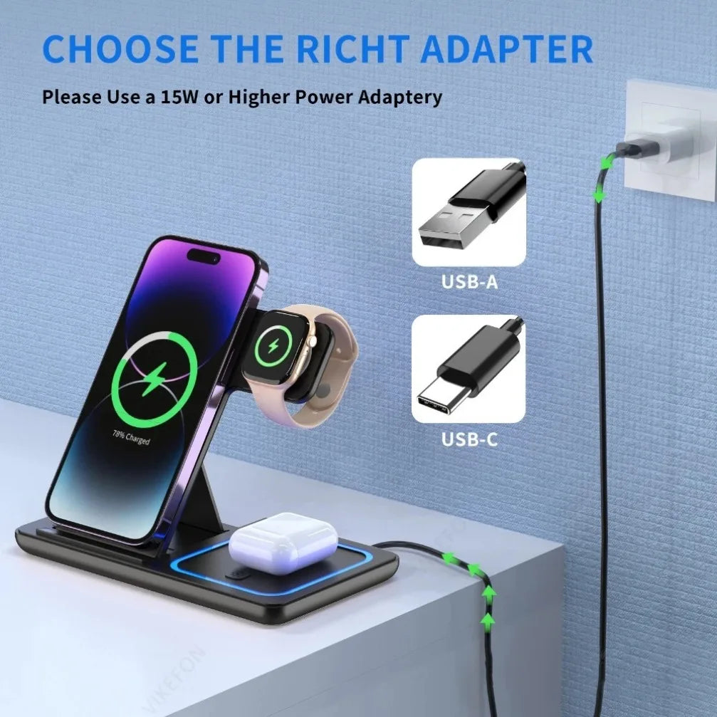 3-in-1 Wireless Charging Pad